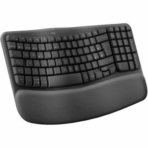 Logitech Wave Keys Keyboard - Wireless Connectivity - Bluetooth - 32.81 ft - USB Interface - ChromeOS, Windows 10, Windows