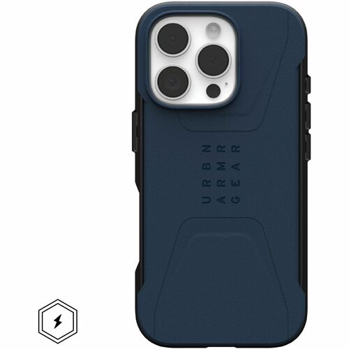 Urban Armor Gear Civilian Carrying Case Apple iPhone 16 Pro Smartphone - Mallard - Shock Absorbing, Impact Resistant, Anti
