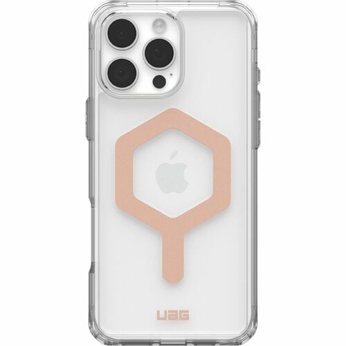 Urban Armor Gear Plyo Case for Apple iPhone 16 Pro Max Smartphone - Ice/Rose Gold - Yellowing Resistant, Impact Resistant,