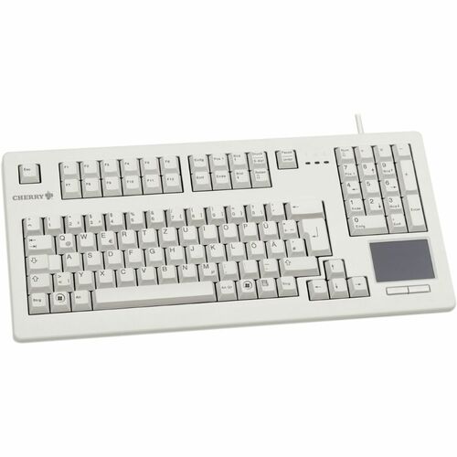 CHERRY TouchBoard G80-11900 Teclado - Cabo Conectividade - USB Interface - TouchPad - Espanhol - Cinza claro