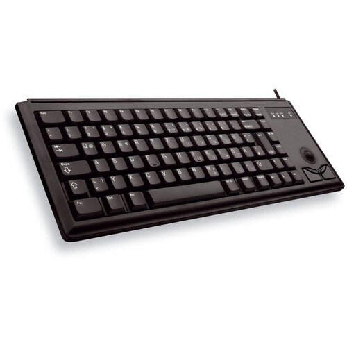 CHERRY Ultraslim G84-4420 Teclado POS - Compatível com TAA - QWERTY Layout - 83 Key(s) - PS/2 - Preto