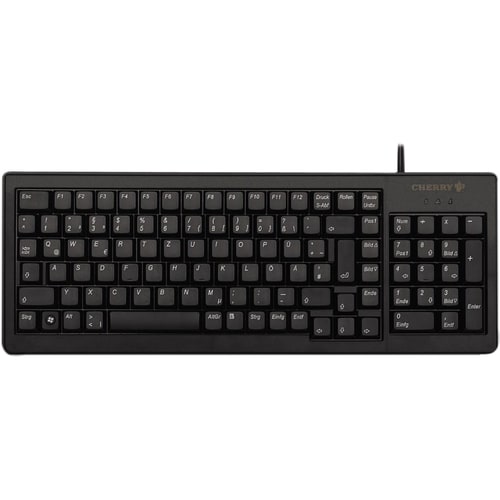 CHERRY G84-5200 Teclado - Cabo Conectividade - USB, PS/2 Interface - Inglês (Reino Unido) - Preto - 104 Key(s)