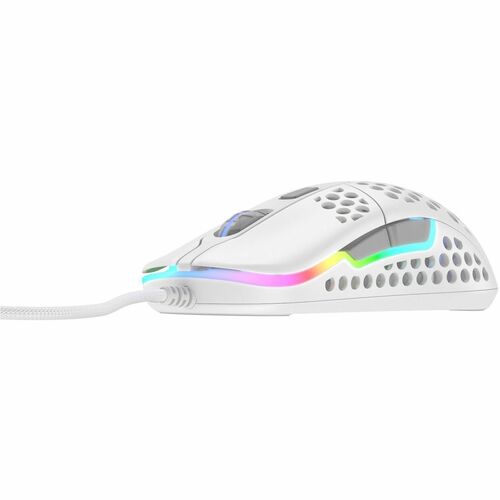 CHERRY XTRFY M42-RGB-WHITE Rato para jogos - USB tipo A, USB - Ótico - Branco - 1 - Cabo - 16000 dpi - Roda de deslocação 