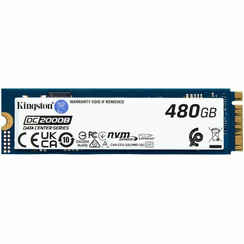 Kingston DC2000B 480 GB Solid State Drive - M.2 2280 Internal - PCI Express NVMe (PCI Express NVMe 4.0 x4) - Server, Data 