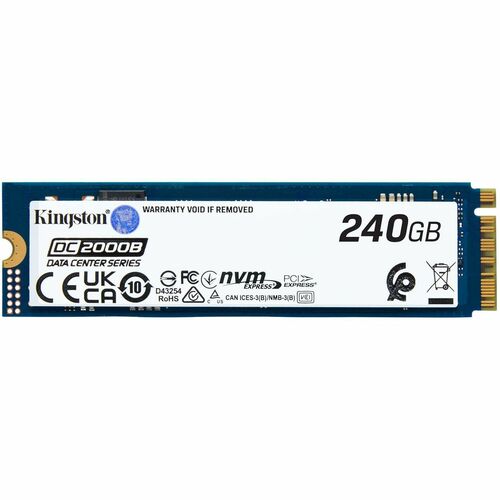 Kingston DC2000B 240 GB Solid State Drive - M.2 2280 Internal - PCI Express NVMe (PCI Express NVMe 4.0 x4) - Server Device