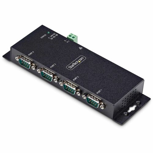 StarTech.com Device Server - TAA Compliant - Twisted Pair - 1 x Network (RJ-45) - 4 x Serial Port - 10/100Base-T - Fast Et