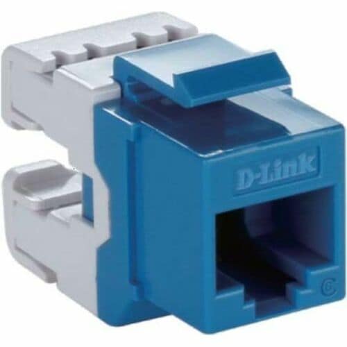 D-Link Network Connector - 1 x RJ-45 Keystone - Female - Blue