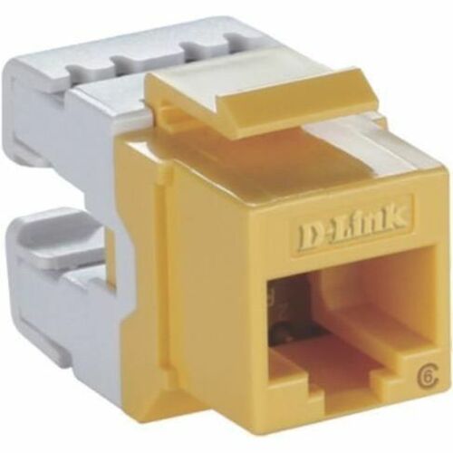 D-Link Network Connector - 1 x RJ-45 Keystone - Female - Yellow