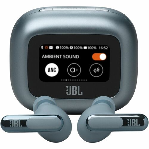 JBL Live Beam 3 True Wireless Earbud Stereo Earset - Blue - Binaural - Bluetooth - 16 Ohm - 20 Hz to 40 kHz - Noise Canceling