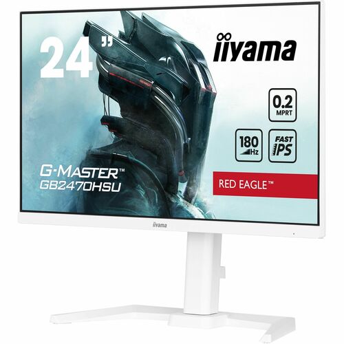 iiyama G-MASTER Red Eagle GB2470HSU-W6 24 Zoll Class Full HD Gaming-LED-Monitor - 16:9 Format - Matt-weiß - 60,5 cm (23,8 