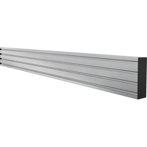 B-Tech System X Mounting Rail for Mounting Collar, Mounting Bracket, Mounting Column, Video Wall, Menu Board - Silver - Al