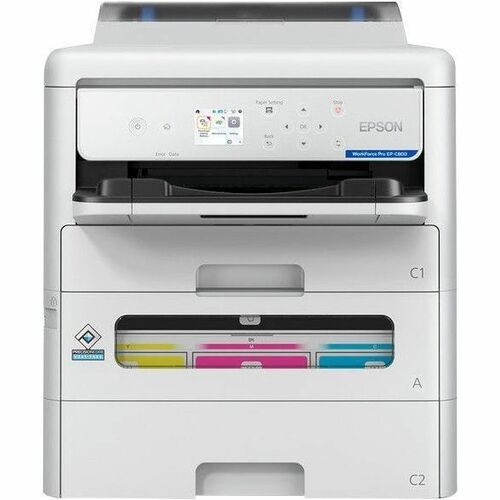 Epson WorkForce Pro EP-C800 Wired/Wireless Inkjet Printer - Color - 34 ppm Mono / 34 ppm Color - 4800 x 1200 dpi Print - A