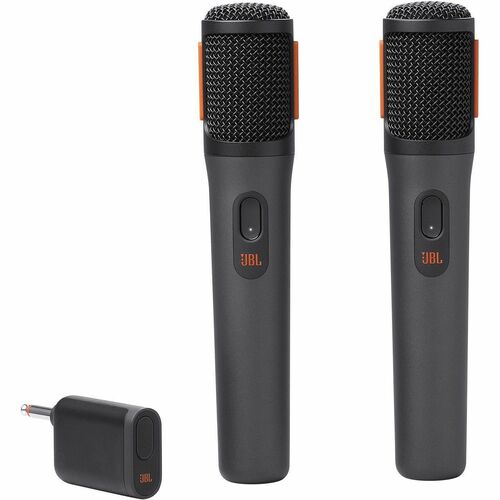 JBL PartyBox Wireless Dynamic Microphone for Singing, Indoor, Outdoor, Speaker, Voice, Vocals - Black - RF - 50 Hz to 15 k