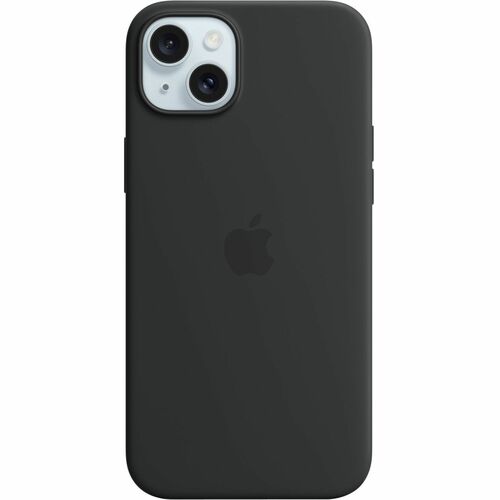 Apple Hülle für Apple iPhone 15 Plus Smartphone - Schwarz - Seidig, Softtouch - Kratzfest, Sturzsicher - Silikon, MicroFib