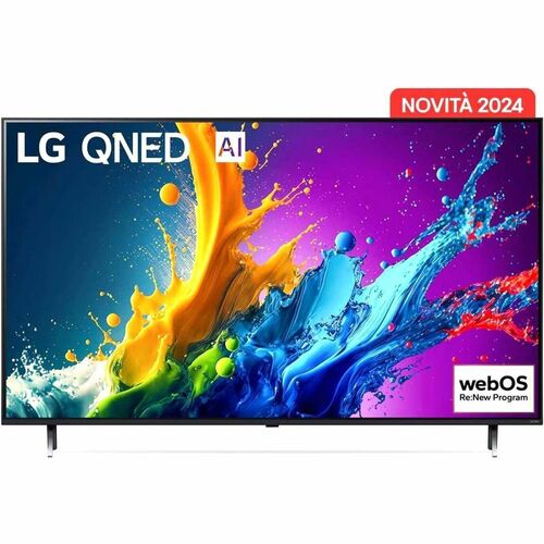 LG QNED AI 50'' Serie QNED80 50QNED80T6A, TV 4K, 3 HDMI, SMART TV 2024, 127 cm (50"), 3840 x 2160 Pixel, QNED, Smart TV, W