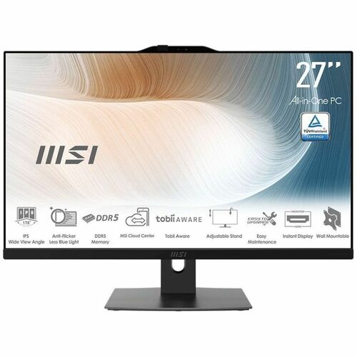 MSI Modern AM272P 1M Modern AM272P 1M-884XES All-in-One Computer - Intel Core 7 150U - 16 GB - 512 GB SSD - 68.6 cm (27") 