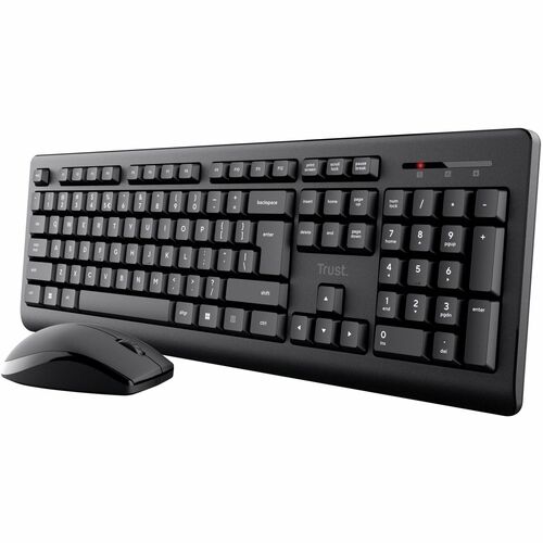 Trust Primo Tastatur & Maus - QWERTZ - Deutsch - Tastatur, Kabellos USB 2.0 Typ A, Membran, Schwarz - Maus, Optische, Kabe