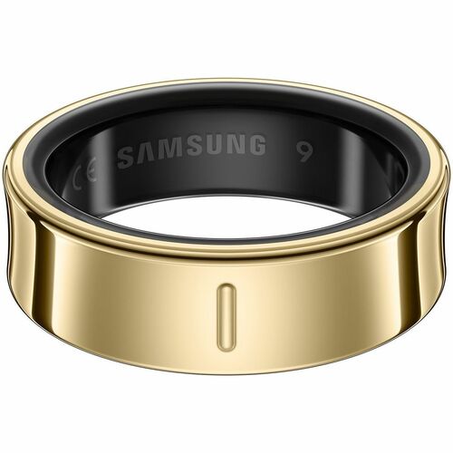 Samsung Galaxy Ring, Size 11, Titanium Gold - Android - Accelerometer, PPG Sensor, Temperature Sensor - Sleep Quality, Hea