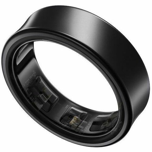 Samsung Galaxy Ring, Size 8, Titanium Black - Android - Accelerometer, PPG Sensor, Temperature Sensor - Sleep Quality, Hea