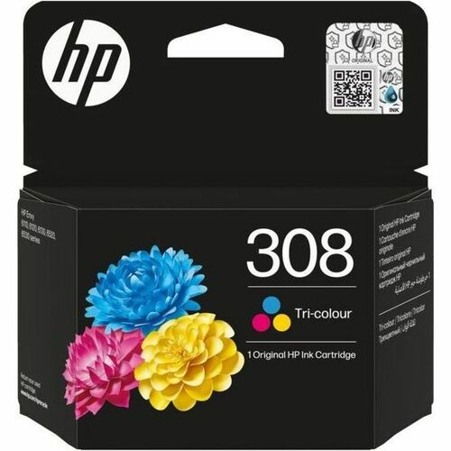 HP 308 Standard Kapazität Thermo-Tintenstrahldruck Tintenpatrone - Cyan, Magenta, Gelb, Dreifarbig - Originaler Pack
