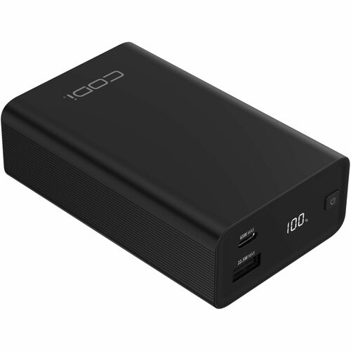 CODi 65W Laptop/Device Power Bank - For Notebook, Tablet, Headphone, Camera - 20000 mAh - 65 W - 3.25 A - 9 V DC, 12 V DC,