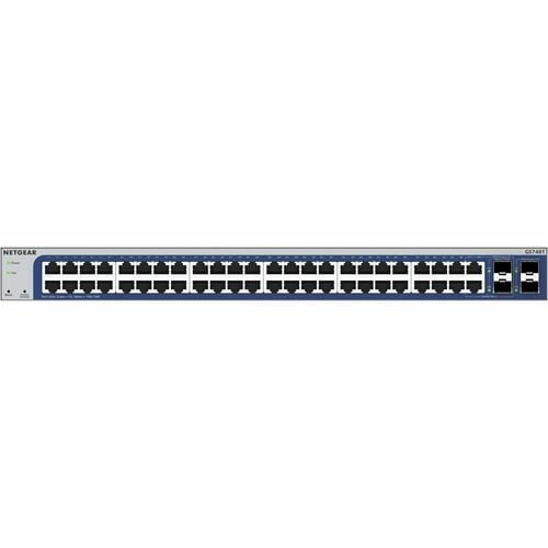 Netgear GS748Tv6 48 Ports Manageable Ethernet Switch - Gigabit Ethernet - 10/100/1000Base-T, 1000Base-X - 3 Layer Supporte