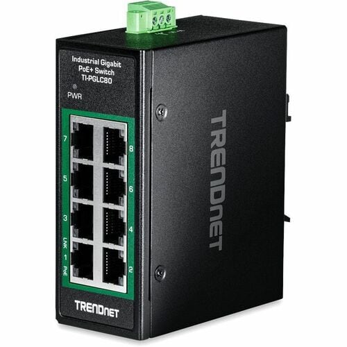 TRENDnet TI-PGLC80 8 Ports Manageable Ethernet Switch - Gigabit Ethernet - 1000Base-T - TAA Compliant - 2 Layer Supported 