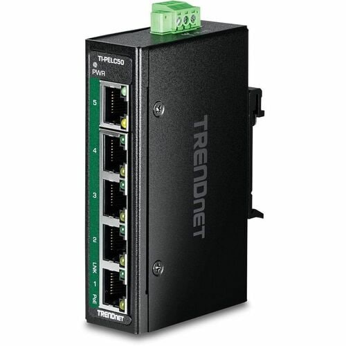 TRENDnet TI-PELC50 5 Ports Manageable Ethernet Switch - Fast Ethernet - 10/100Base-T - TAA Compliant - 2 Layer Supported -
