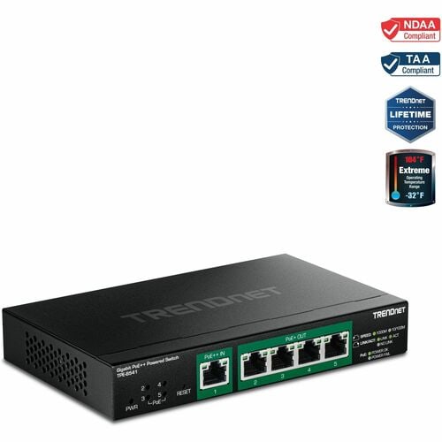 TRENDnet TPE-B541 5 Ports Manageable Ethernet Switch - Gigabit Ethernet - 10/100/1000Base-T - TAA Compliant - 2 Layer Supp