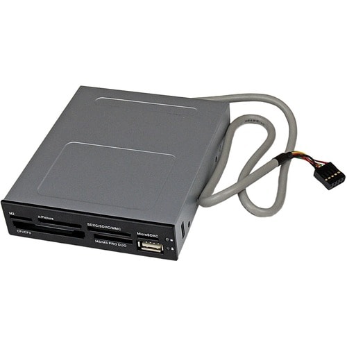 3.5in Front Bay 22-in-1 USB 2.0 Internal Multi Media Memory Card Reader with Simultaneous Access - 3.5 USB Compact Flash /