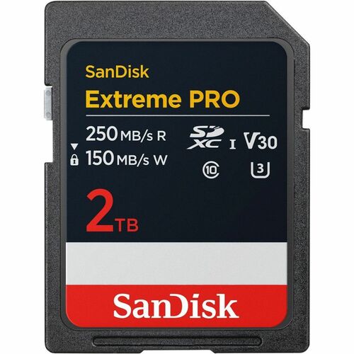 EXTREME PRO SDXC UHS-I CARD 2TB UP TO 250MB/S RS AND 150MB/S WS