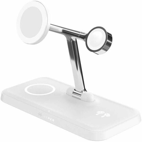 Targus HyperJuice HJ3004WHGL Induction Charger - White - For Smartwatch, Wireless Earphone, Android Device, Qi2-enabled De