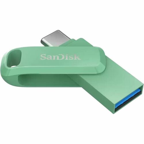 SanDisk Ultra Dual Drive Go 1 TB USB 3.1 (Gen 1) Type C, USB 3.1 (Gen 1) Type A Flash Drive - Absinthe Green - 400 MB/s Re