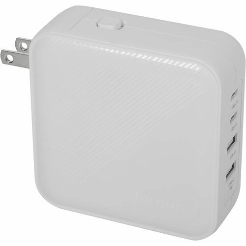 Targus PowerElite 100W GaN Wall Charger - White - 100 W - 120 V AC, 230 V AC Input - White