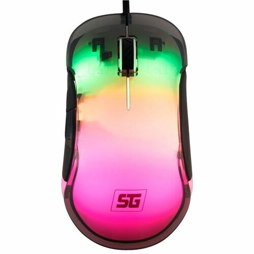 Ratón de juego Vorago MO-505 - USB - Óptico - Negro - Cable - 12800 dpi