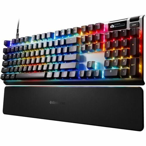 SteelSeries Apex Pro Gen 3 Gaming Keyboard - Cable Connectivity - USB Type C Interface - RGB LED - English (US) - OmniPoin
