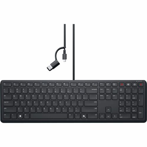 DELL KB525C. Keyboard form factor: Full-size (100%), Connectivity technology: Wired, Device interface: USB, Keyboard key s