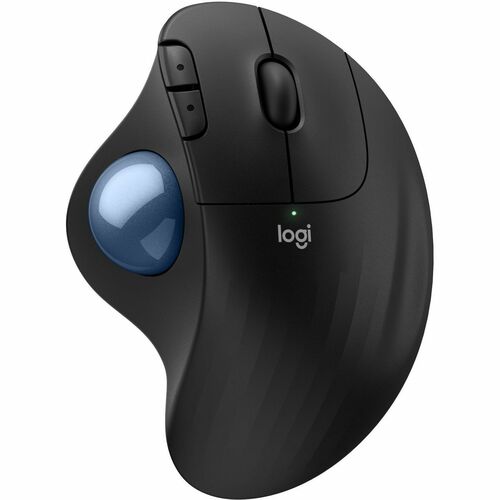 Logitech ERGO M575S Wireless Trackball Mouse, Wireless Ergonomic Mouse, Comfortable Thumb Control, Precise Tracking (Black