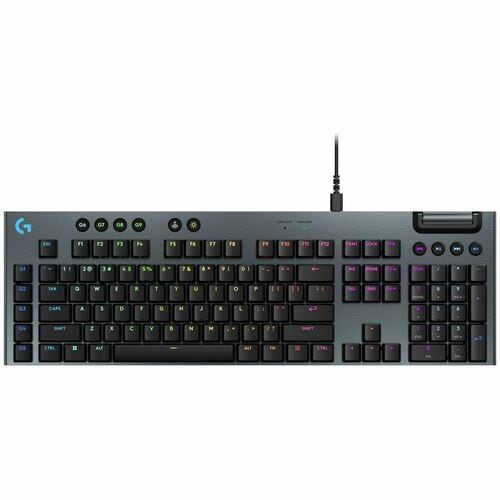 Logitech G915 X Low-Profile Wired Mechanical Gaming Keyboard, Double-Shot PBT Keycaps, Fully Programmable Keys, RGB Lighti