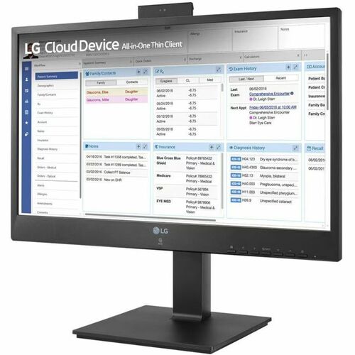 LG 24CR661W-BR All-in-One Thin Client - Intel Pentium N6005 Quad-core (4 Core) 2 GHz - Matte Black - Intel Chip - 16 GB RA