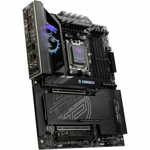MSI MPG X870E CARBON WIFI Gaming Desktop Motherboard - AMD X870E Chipset - Socket AM5 - ATX - Ryzen 7, Ryzen 9 Processor S