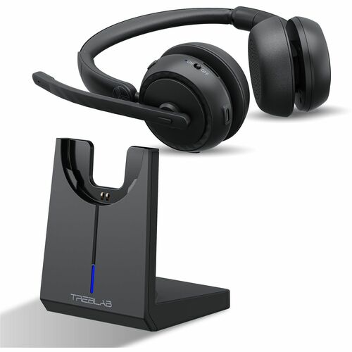 TREBLAB C7-Pro Wireless Bluetooth Headset, 45H Playtime, Bluetooth 5.3, 40mm Drivers, Type-C Fast Charging, IPX4 Waterproo
