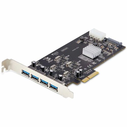 StarTech.com Tarjeta PCI Express de 4 Puertos USB-A - USB 3.2 de 5Gbps - 4 Controladores USB Independientes - Hub Interno 