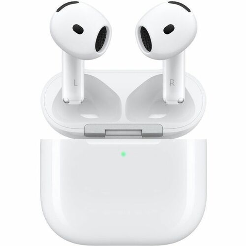 Apple AirPods 4 with Active Noise Cancellation - Siri - Stereo - True Wireless - Bluetooth - Earbud - Binaural - In-ear - 