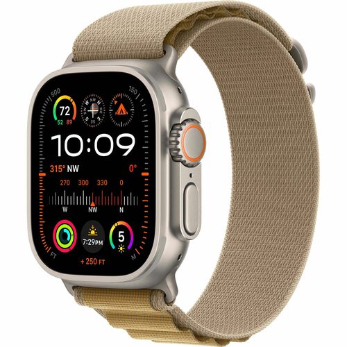 Apple Watch Ultra 2 Smart Watch - 49 mm - 44 mm - Pulse Oximeter Sensor, ECG Sensor, Optical Heart Rate Sensor, Temperatur