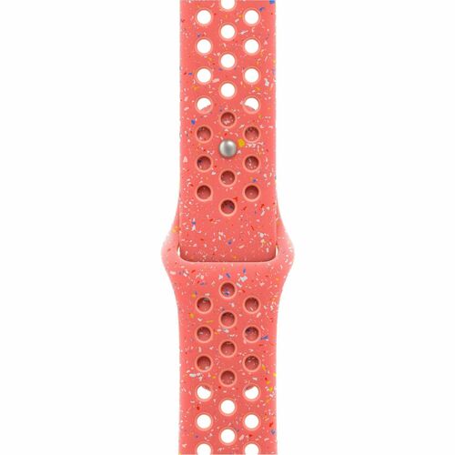 Bracelet pour Smartwatch Apple Réglable - 1 - Moyen (M)/Grand (L) - À clou et passant avec - Orange - Aluminium, Fluoroéla