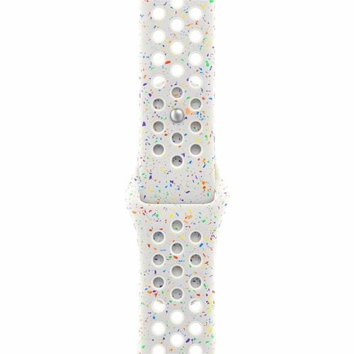 Bracelet pour Smartwatch Apple Réglable - 1 - Moyen (M)/Grand (L) - À clou et passant avec - Platinum - Aluminium, Fluoroé