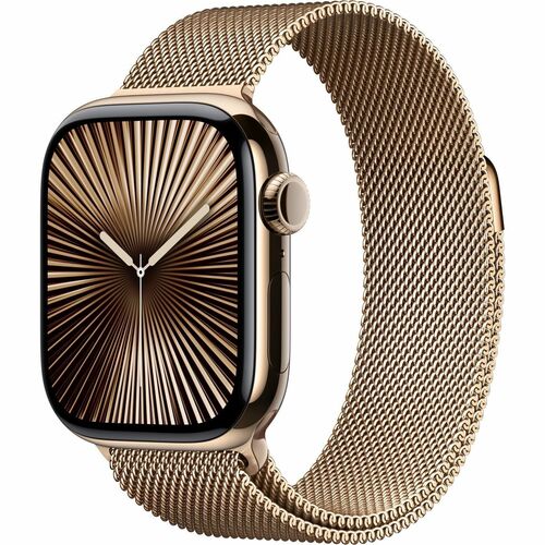 Apple Watch Series 10 Smart Watch - 42 mm Case Height - 36 mm Case Width - Doré Case Color - Doré Band Color - Fonction ph