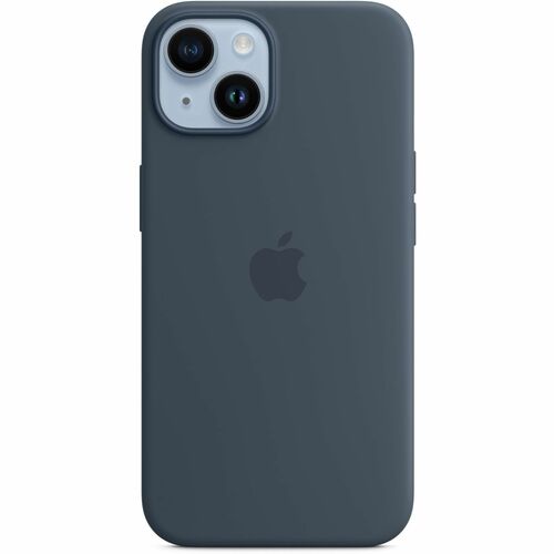 Apple Case for Apple iPhone 14 Smartphone - Storm Blue - Silky, Soft-touch - Scratch Resistant, Drop Resistant - Silicone,