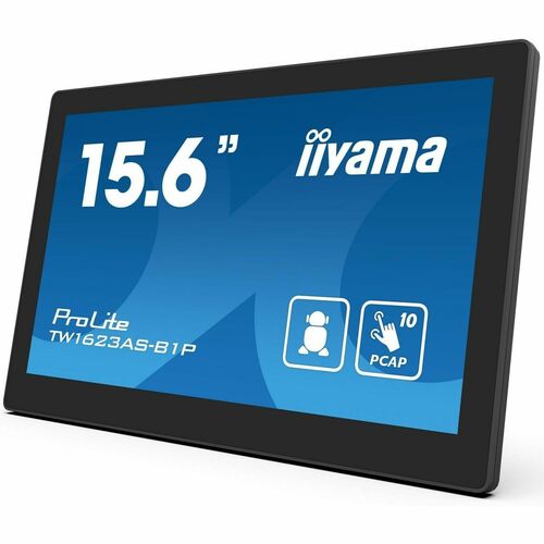 iiyama ProLite TW1623AS-B1P 16 Zoll Class LED-Touchscreen-Monitor - 16:9 Format - 30 ms Reaktionszeit - Webcam - 39,6 cm (
